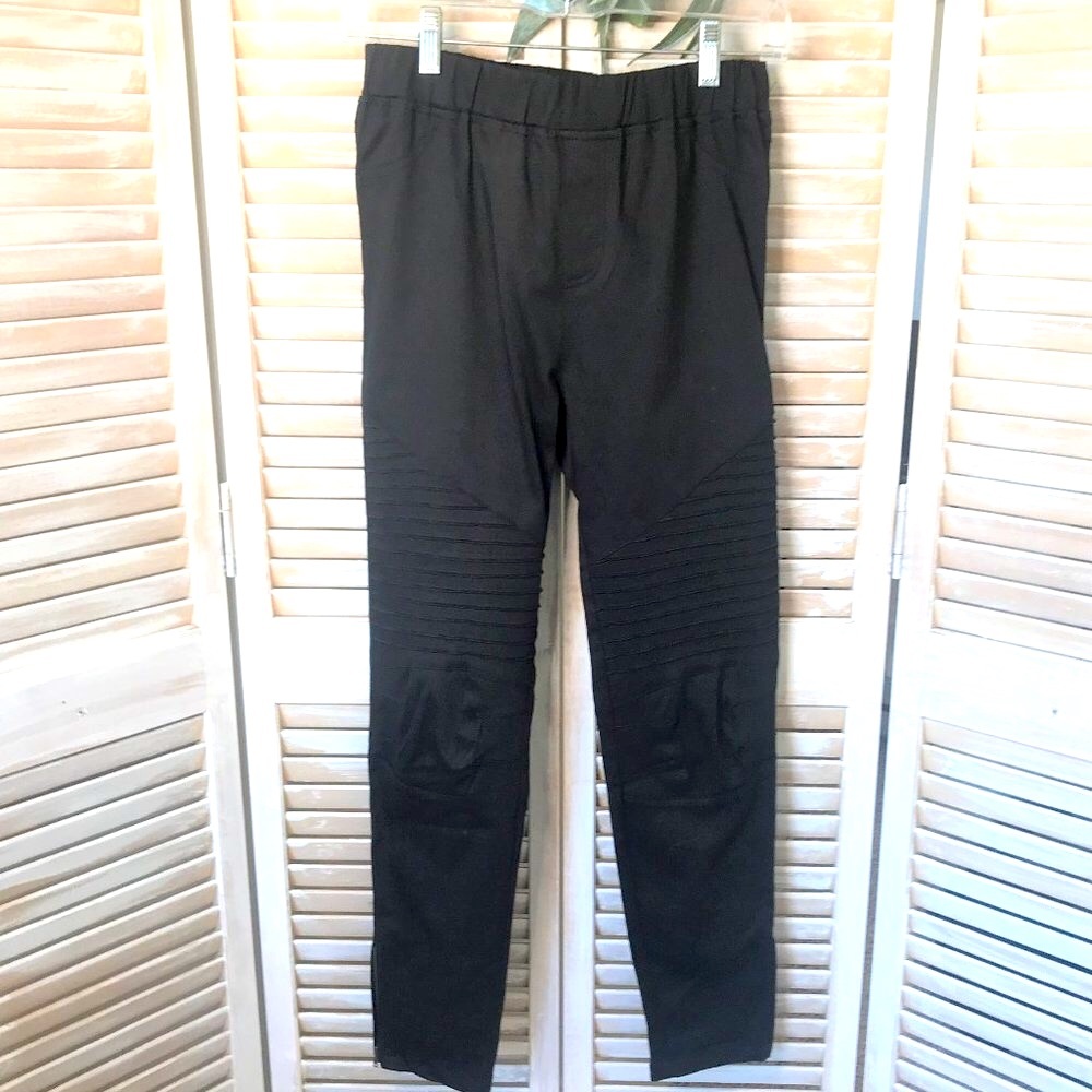 ✴️LAST ONE✴️ SMALL WOMEN'S BLACK MOTO PANTS - Picture 7 of 15